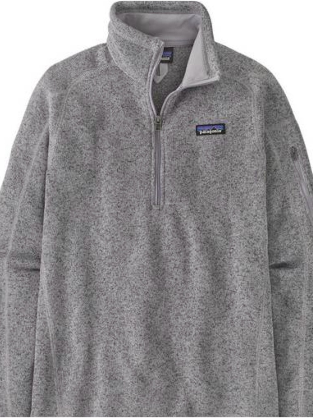 Patagonia Women’s Better Sweater 1/4 Zip Fleece Pullover Gray XL NWT